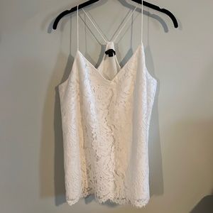 J. Crew racer back lace blouse -6 tall